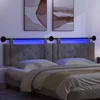 Pakabinamas lovos galvūgalis Su LED šviesa Tamsiai pilka