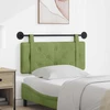 Pakabinamas lovos galvūgalis Šviesiai žalia Aksomas