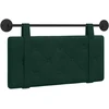 Pakabinamas lovos galvūgalis Tamsiai žalia Aksomas