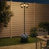 Pakabinamas šviestuvas 3-Head Lamp Post with Planter Juoda 32 x 32 x 188 cm