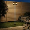 Pakabinamas šviestuvas 3-Head Lamp Post Juoda 16 x 16 x 187 cm Aliuminis ir ABS