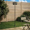 Pakabinamas šviestuvas 3-Head Lamp Post Juoda 16 x 16 x 187 cm Aliuminis ir ABS