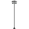Pakabinamas šviestuvas 3-Head Lamp Post Juoda 16 x 16 x 187 cm Aliuminis ir ABS