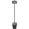 Pakabinamas šviestuvas 3-Head Lamp Post Juoda 32 x 32 x 188 cm Aliuminis ir ABS