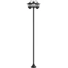 Pakabinamas šviestuvas 3-Head Lamp Post Juoda 16 x 16 x 187 cm Aliuminis ir ABS