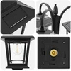 Pakabinamas šviestuvas 3-Head Lamp Post Juoda 16 x 16 x 187 cm Aliuminis ir ABS