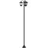 Pakabinamas šviestuvas 3-Head Lamp Post Juoda 16 x 16 x 187 cm Aliuminis ir ABS