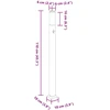 Pakabinamas šviestuvas Apsauginis stulpelis su jutikliu, 110 cm, juodas, IP44