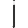Pakabinamas šviestuvas Apšvietimo stulpeliai su jutikliu ir lizdu, 3 vnt., 110 cm, juodi, IP44