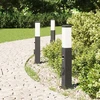 Pakabinamas šviestuvas Apšvietimo stulpeliai su jutikliu ir lizdu, 3 vnt., 50 cm, juodi, IP44
