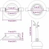 Pakabinamas šviestuvas Prožektorius 12 pcs Sidabro 9 x 9 x 2.5 cm metalas