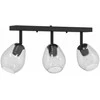 Pakabinamas šviestuvas Lubų prožektorius Juoda 54 x 13 x 26 cm Stiklas ir metalas