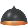 Pakabinamas šviestuvas Pakabinami šviestuvai, 2 vnt., reguliuojamo aukščio, E27, juodi, Ø 30 cm, metaliniai