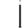 Pakabinamas šviestuvas Stulpeliniai šviestuvai su lizdu, 3 vnt., 110 cm, juodi, IP44