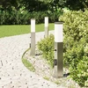 Pakabinamas šviestuvas Šviestuvai su jutikliu ir lizdu, 3 vnt., 50 cm, nerūdijantis plienas, IP44