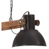 Pakabinamas šviestuvas, visiškai juodas, 109cm, 25W, E27