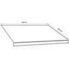 Markizės pakaitinis audinys Oranžinė ir ruda 350 x 250 cm