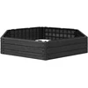 Pakelta lova Juoda 148 x 129 x 25 cm PP