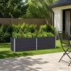 Pakelta sodo lova Antracito 160 x 40 x 55 cm