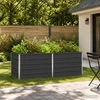 Pakelta sodo lova Antracito 160 x 80 x 55 cm