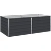 Pakelta sodo lova Antracito 160 x 80 x 55 cm