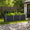Pakelta sodo lova Antracito 240 x 80 x 55 cm