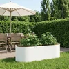 Pakelta sodo lova Balta 140 x 40 x 40 cm Plienas