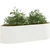Pakelta sodo lova Balta 140 x 40 x 40 cm Plienas
