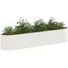 Pakelta sodo lova Balta 220 x 40 x 40 cm Plienas