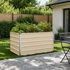 Pakelta sodo lova Ivory 100 x 80 x 55 cm Galvanizuotas plienas