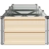 Pakelta sodo lova Ivory 240 x 40 x 24 cm