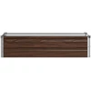 Pakelta sodo lova Juoda 100 x 40 x 24 cm