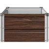 Pakelta sodo lova Juoda 100 x 40 x 24 cm