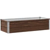 Pakelta sodo lova Juoda 100 x 40 x 24 cm