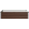 Pakelta sodo lova Juoda 100 x 80 x 24 cm