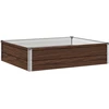 Pakelta sodo lova Juoda 100 x 80 x 24 cm