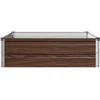 Pakelta sodo lova Juoda 100 x 80 x 24 cm