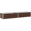 Pakelta sodo lova Juoda 160 x 40 x 24 cm