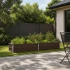 Pakelta sodo lova Juoda 160 x 40 x 24 cm