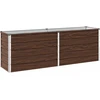 Pakelta sodo lova Juoda 160 x 40 x 55 cm