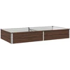 Pakelta sodo lova Juoda 160 x 80 x 24 cm
