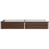 Pakelta sodo lova Juoda 160 x 80 x 24 cm