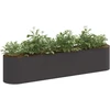 Pakelta sodo lova Juoda 200 x 40 x 40 cm