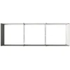Pakelta sodo lova Juoda 240 x 80 x 55 cm