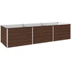 Pakelta sodo lova Juoda 240 x 80 x 55 cm