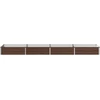 Pakelta sodo lova Juoda 320 x 80 x 24 cm