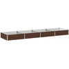 Pakelta sodo lova Juoda 320 x 80 x 24 cm