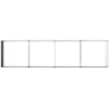 Pakelta sodo lova Juoda 320 x 80 x 55 cm