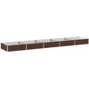 Pakelta sodo lova Juoda 400 x 80 x 24 cm