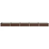 Pakelta sodo lova Juoda 400 x 80 x 24 cm
